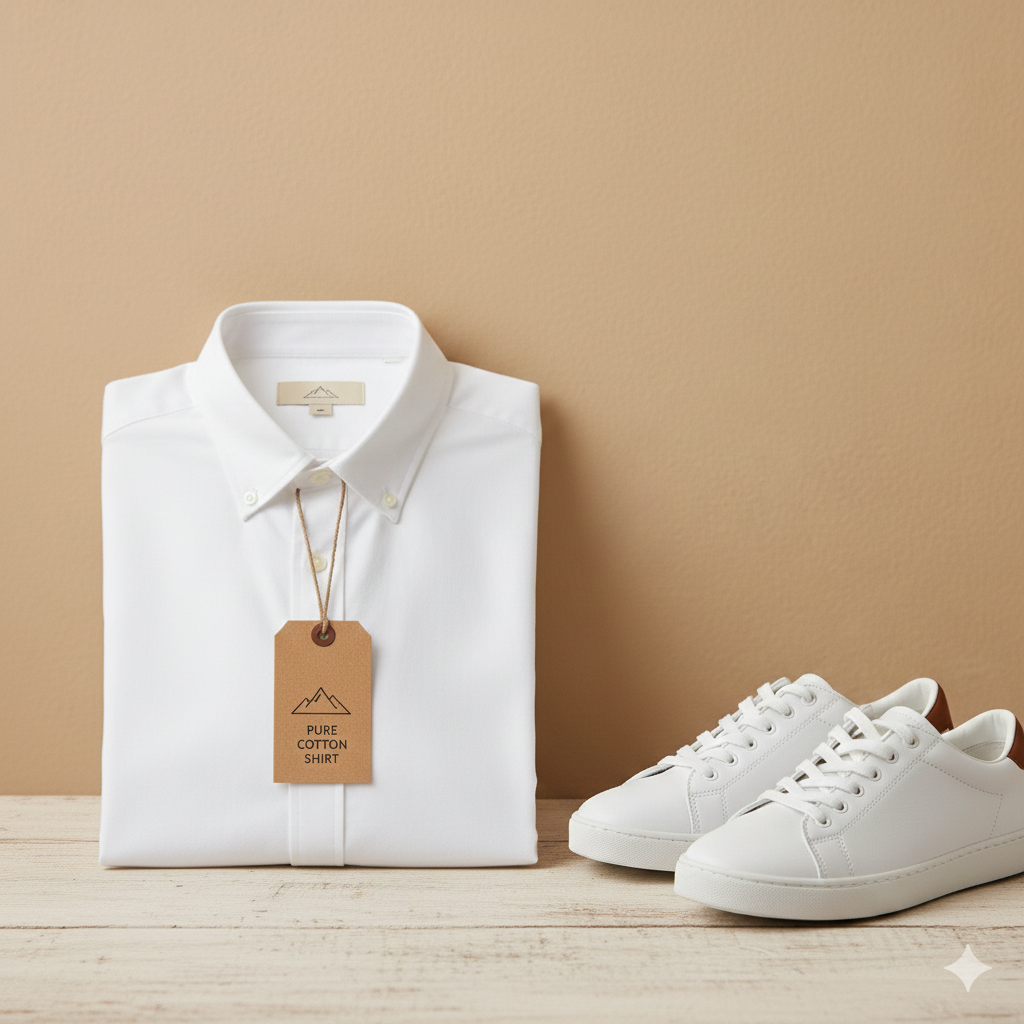 White Pure Cotton Shirt